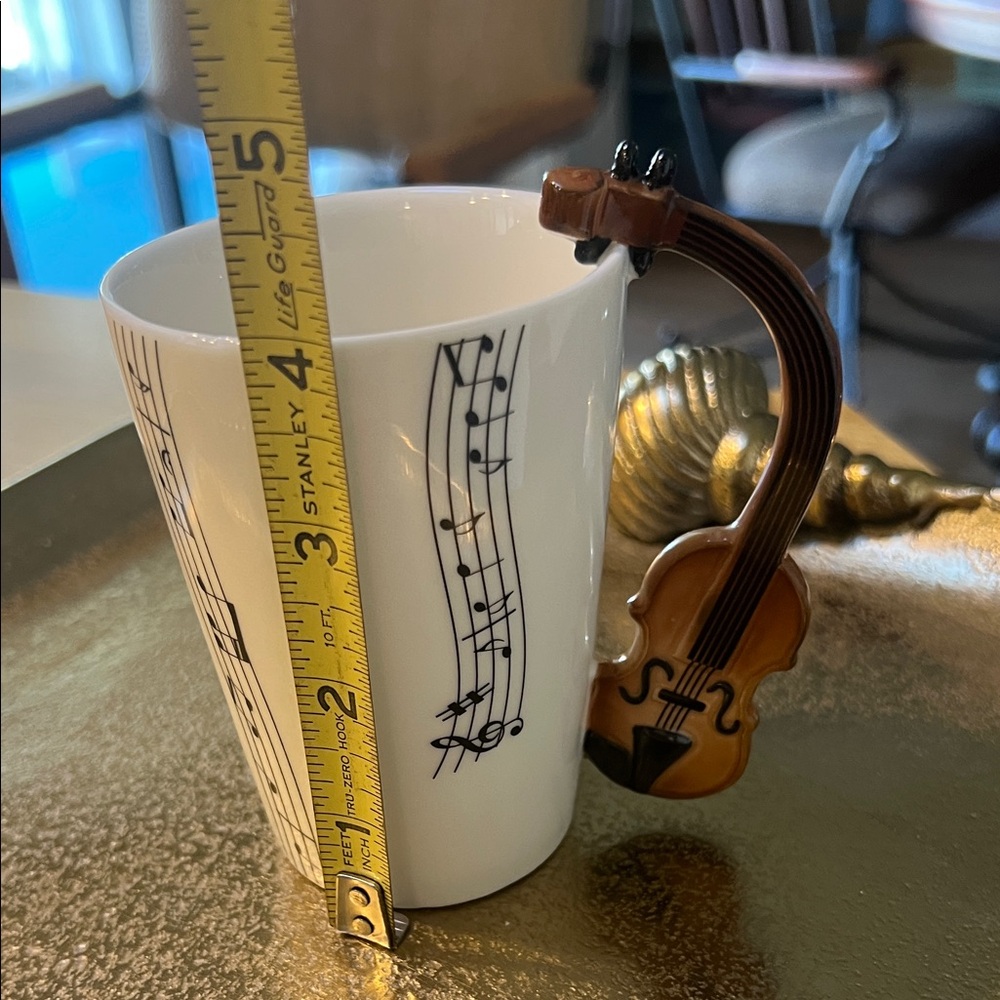 #1264 = Musical Note Mug with Guitar Handle - Picture 2 of 10